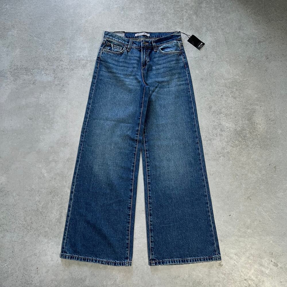 JOE's Low Rise Wide Leg Women's Size 26 Jeans Baggy Fit Blue Denim NWT